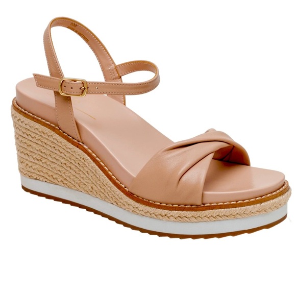 Paolo Shoes - PAOLA Verona Mid-Height Espadrille Wedge Sandals Made in Italy Tan Summer